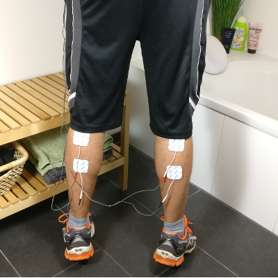 Axion STIM-PRO X9 Axion STIM-PRO X9 TENS Training am Wadenmuskel